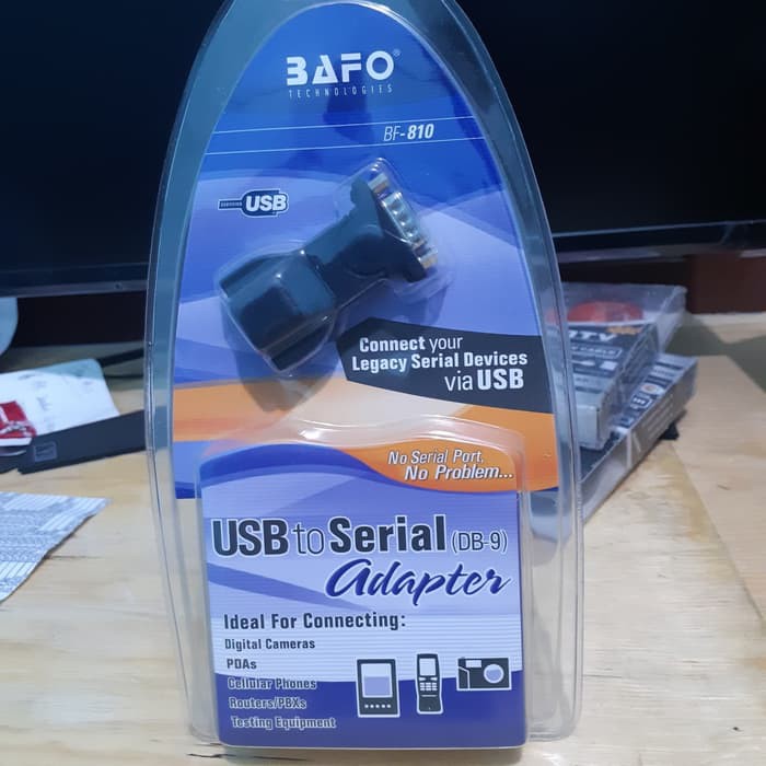 Kabel USB to Serial DB9 RS-232 BAFO BF-810 Premium Quality Original