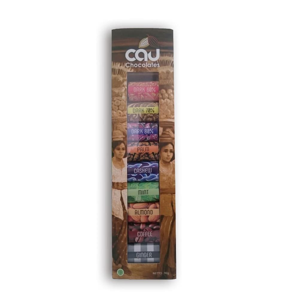 

Dark Chocolate Candy Permen Coklat 9 x 10 gr Cau Chocolates HHR1778