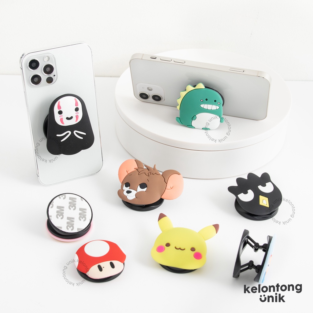 CARTOON - Griptok Ring 3D/ Phone Holder PVC/ Stand HP/ Phone Stand/ Phone Grip