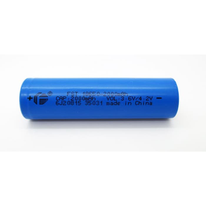 FST - baterai batere battery cell re charge bisa di cas  -  vape - vaporizer   laptop 18650  2000mAh