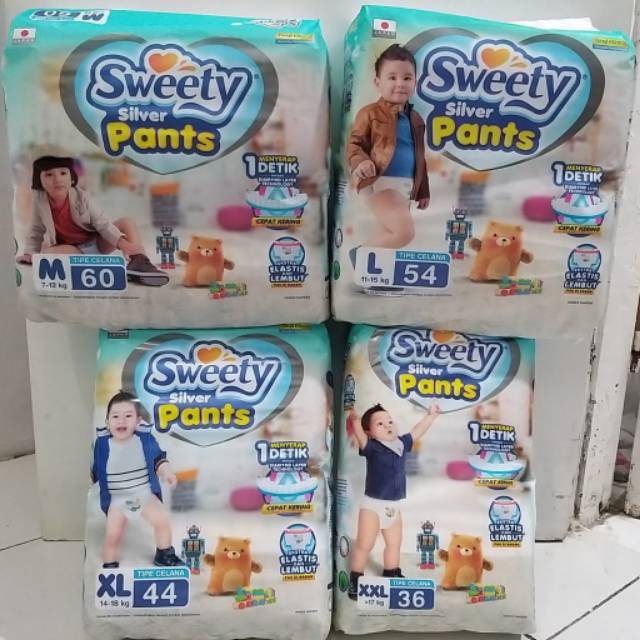 Sweety Silver Pants XXL 36 / XL 44 / L54 / M60