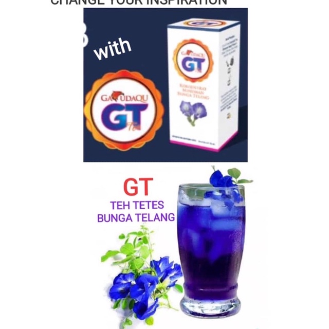 GT tea bunga ungu