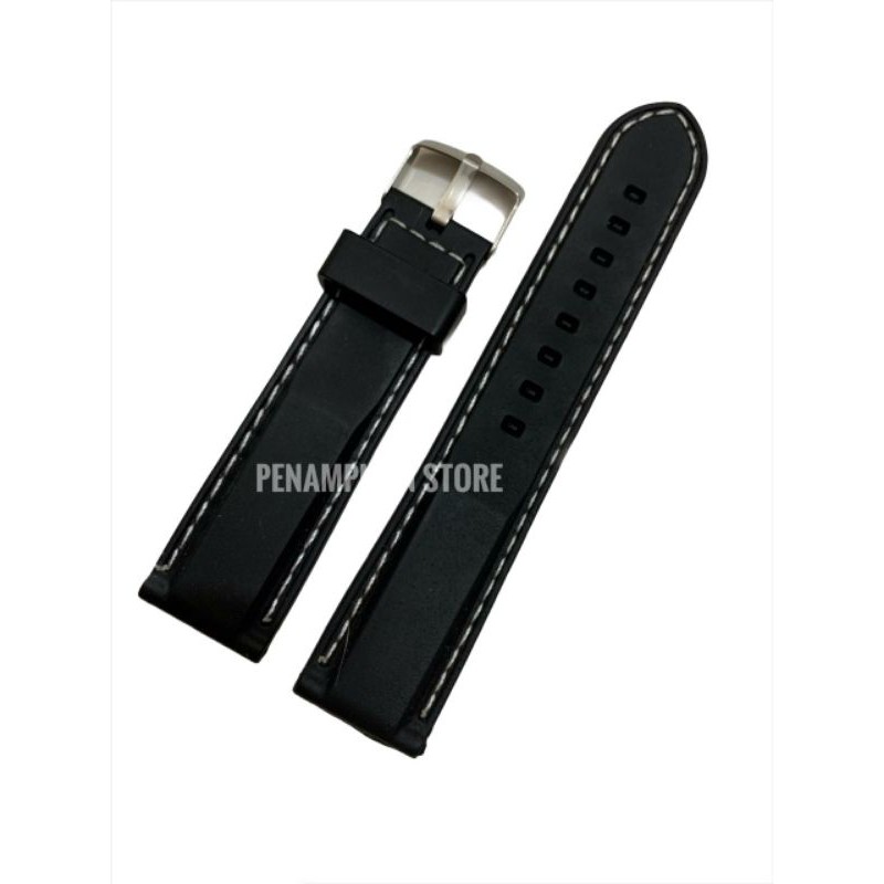 Strap Tali Jam Tangan Karet benang putih size 22mm