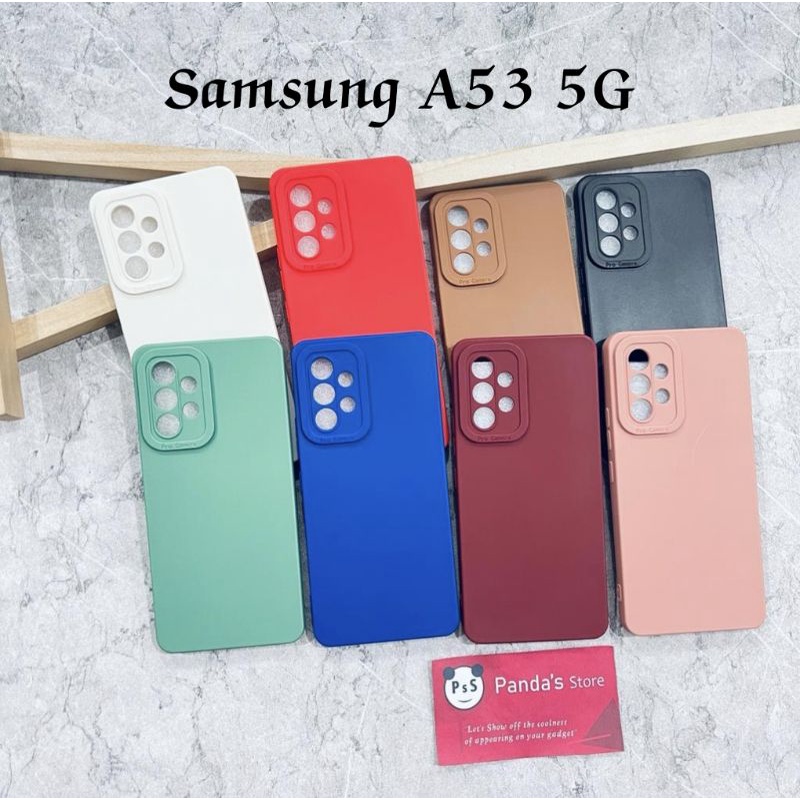 Softcase Pro Camera Samsung A53 5G Candy Case Full Color 3D Silikon TPU