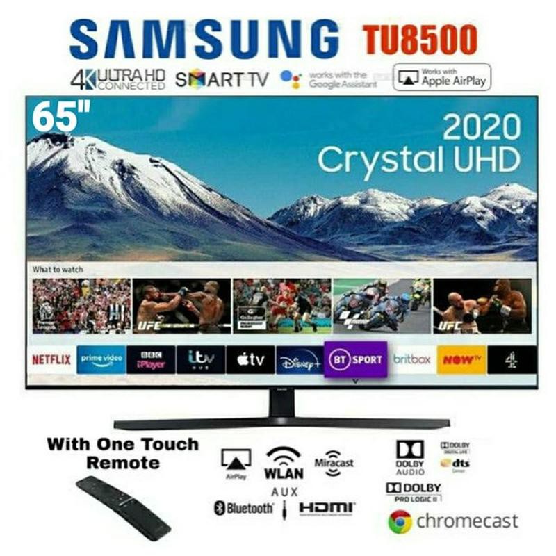 SAMSUNG LED SMART TV 65TU8500 65 INCH CRYSTAL UHD 4K - UA65TU8500 NEW MODEL