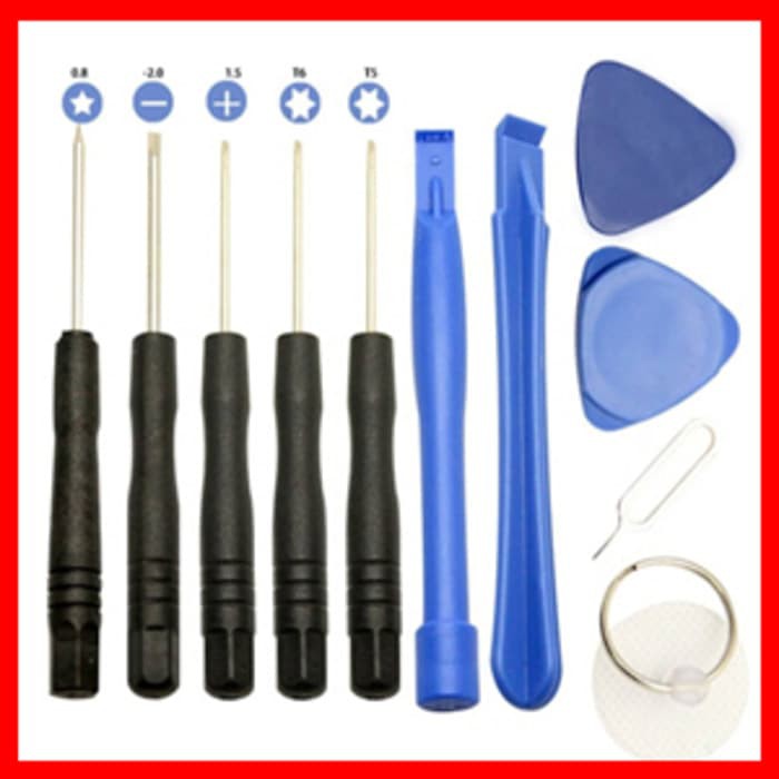 obeng set 11 in 1 tools opening screw alat pembuka casing hp *AS04