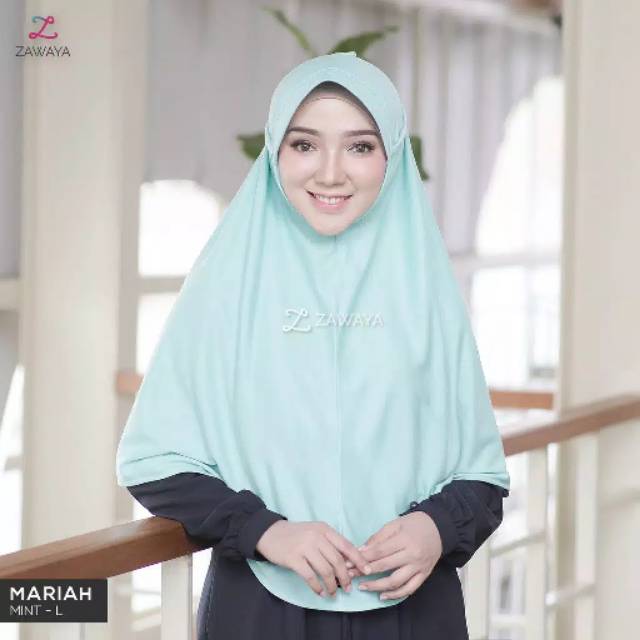 Preloved Jilbab Tali Mariah by Zawaya - Hitam