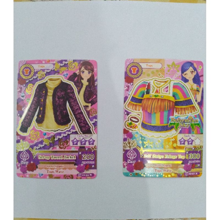 Kartu aikatsu original asli murah sexy tops