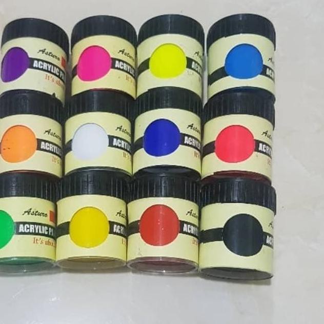 

Cat Akrilik / Acrylic Paint Asturo set 12 Warna