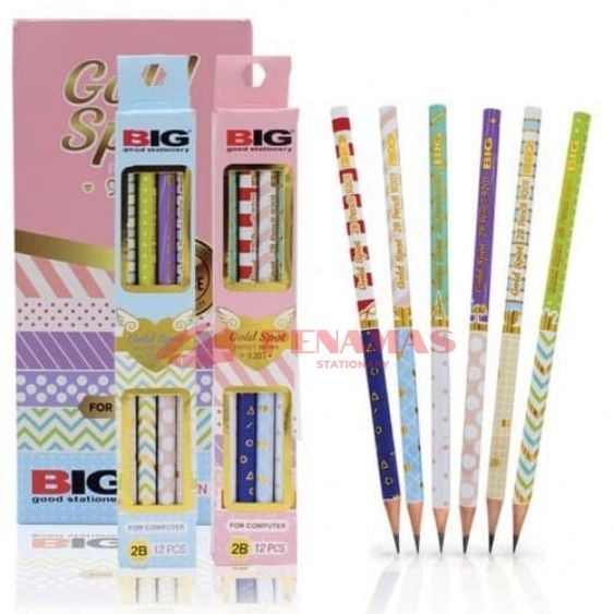 

[PENAMAS] PENCIL / PENSIL BIG GOLD SPOT 2B / 1PCS