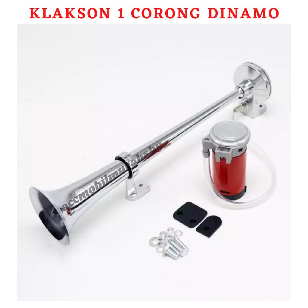 Klakson Terompet 1 Corong Dinamo 12v / 24v 40 cm