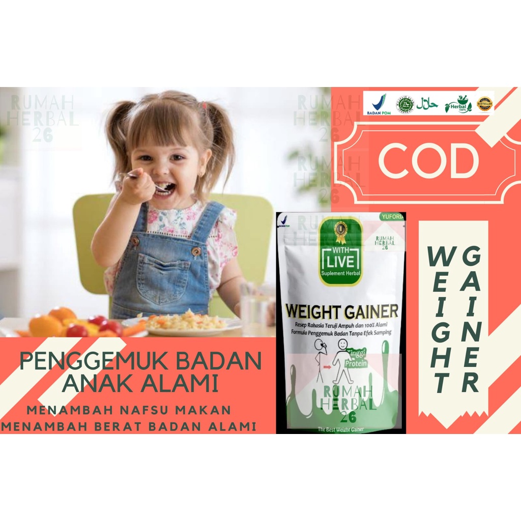 [BEST SELLER] WEIGHT-GAIN Nutrition Khusus Anak Umur 1-11 Tahun 100% ORIGINAL HALAL & BPOM  Produk P