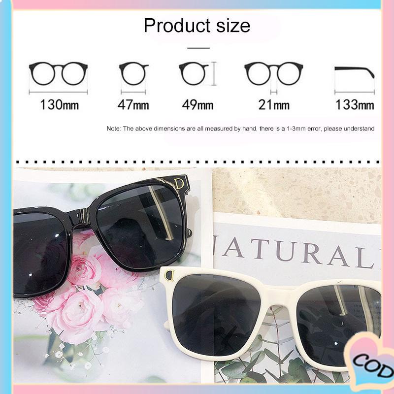 COD❤️ Kacamata Fashion Anak Laki-laki Perempuan Universal Anti-UV Street Shooting Sunshade Sunglasses-A.one