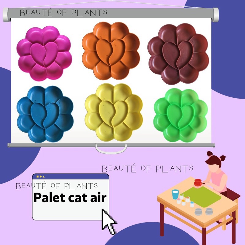 Palet kuas cat air | palet melukis | Palet sakura | palet cat air
