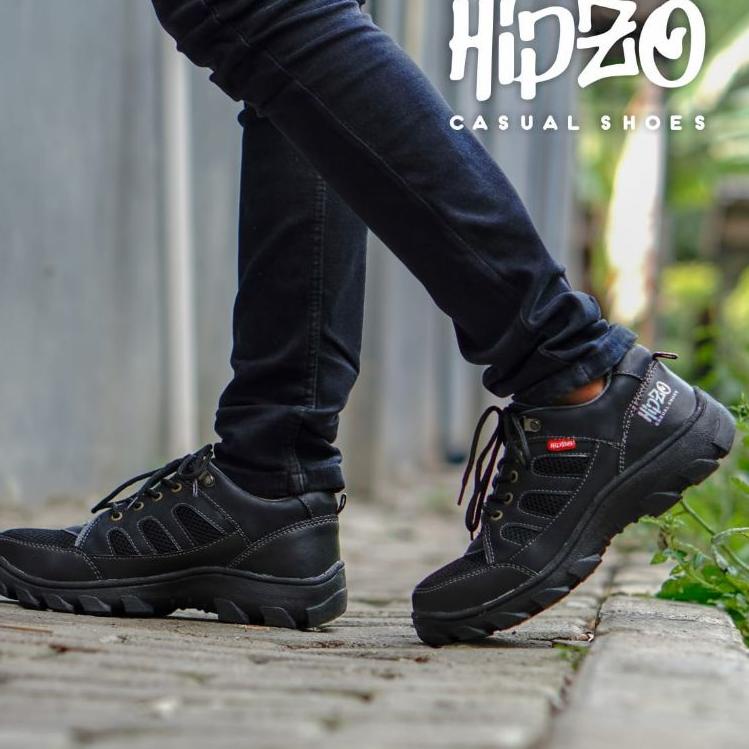 Terbaik.. Sepatu Safety Pria Premium M- 051 Hipzo Sepatu outdoor  Kerja Proyek Terbaru Sepatu ORIGINAL terlaris Ujung Besi Safety Sefty Shoes Pria Boots Krisbow Jogger King Cheetah