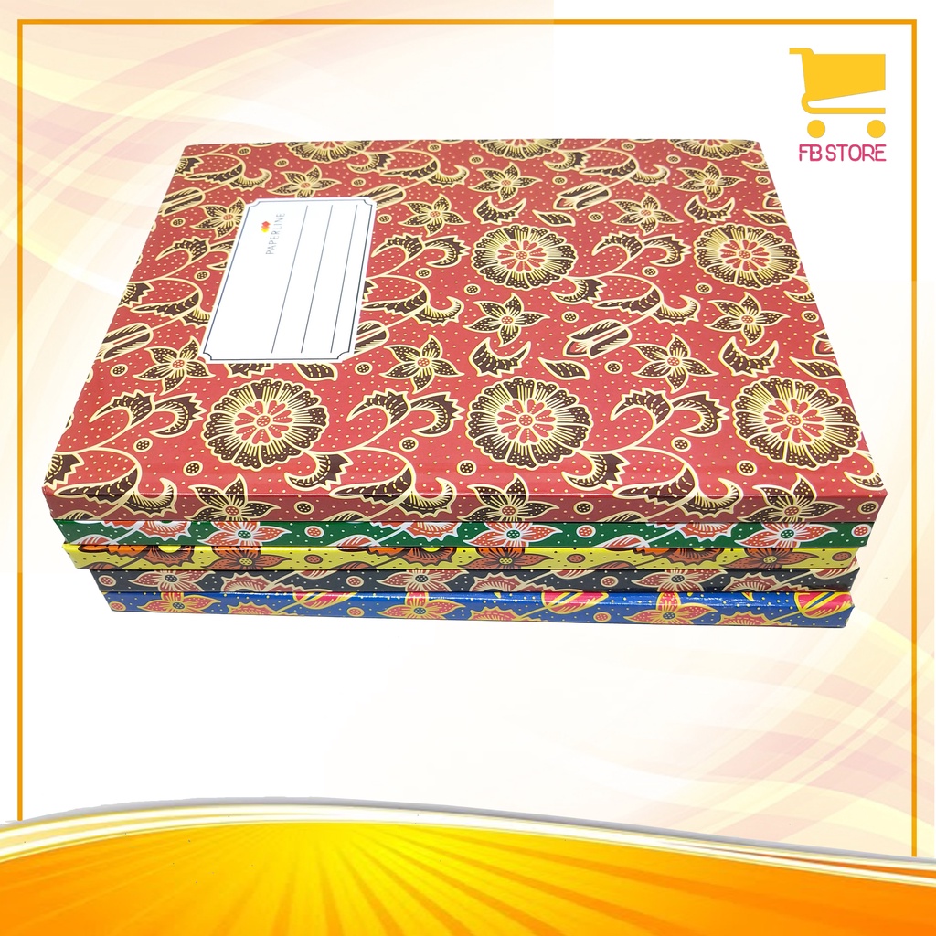 

Buku Tulis Sampul Tebal Kwarto 100 Lembar PAPERLINE Per Pcs Warna & Motif Random