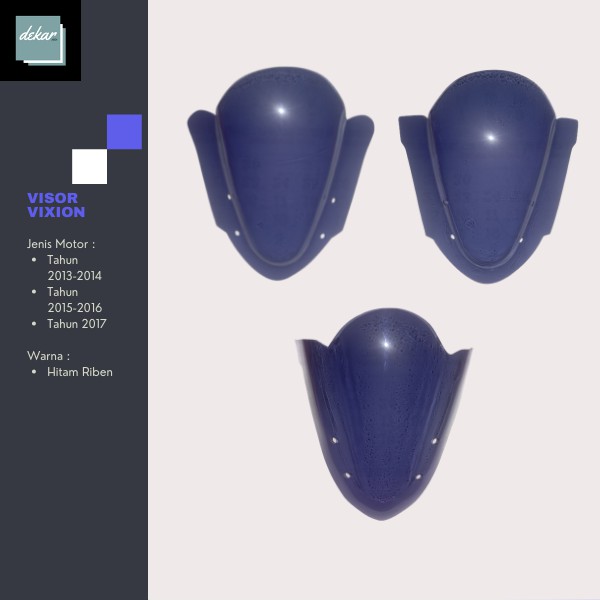 Visor Vixion Untuk Motor Vixion 2013 Sampai Dengan Vixion New 2017