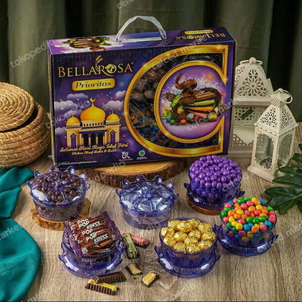 

Coklat Lebaran - Coklat Lebaran Bellarosa Snack Kacang Permen Hampers Kado Idul Fitri