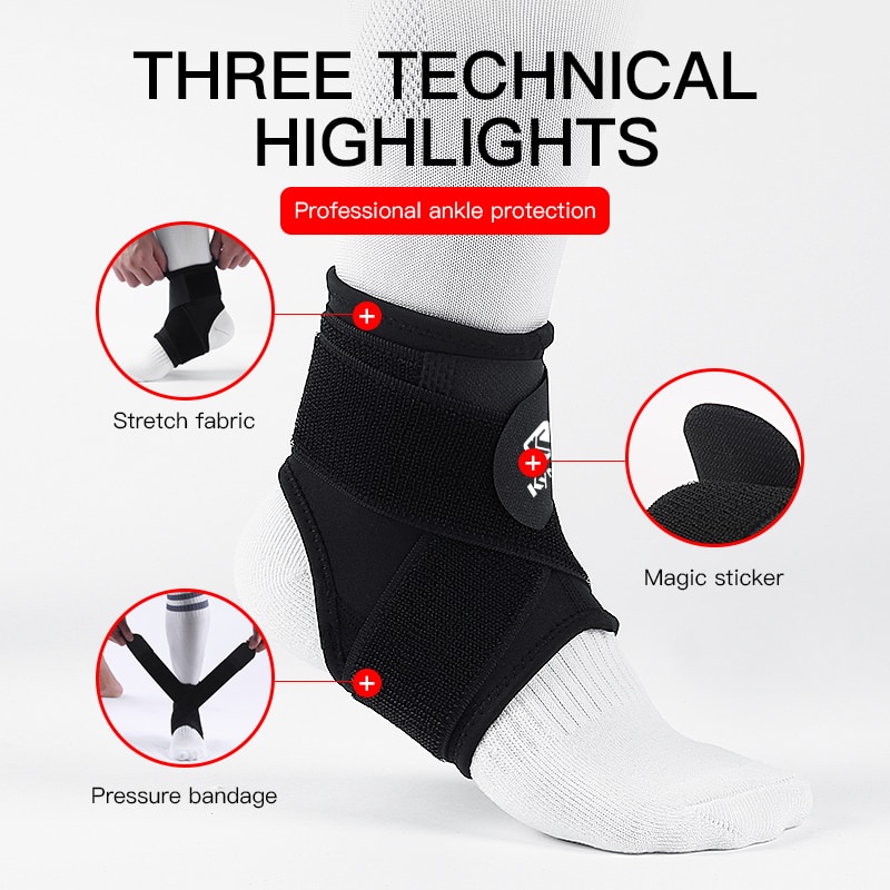 3d Compression Ankle Strap Gym Ankle Support Brace Basket Voli Kebugaran Pelindung Tumit Olahraga Ankle Brace