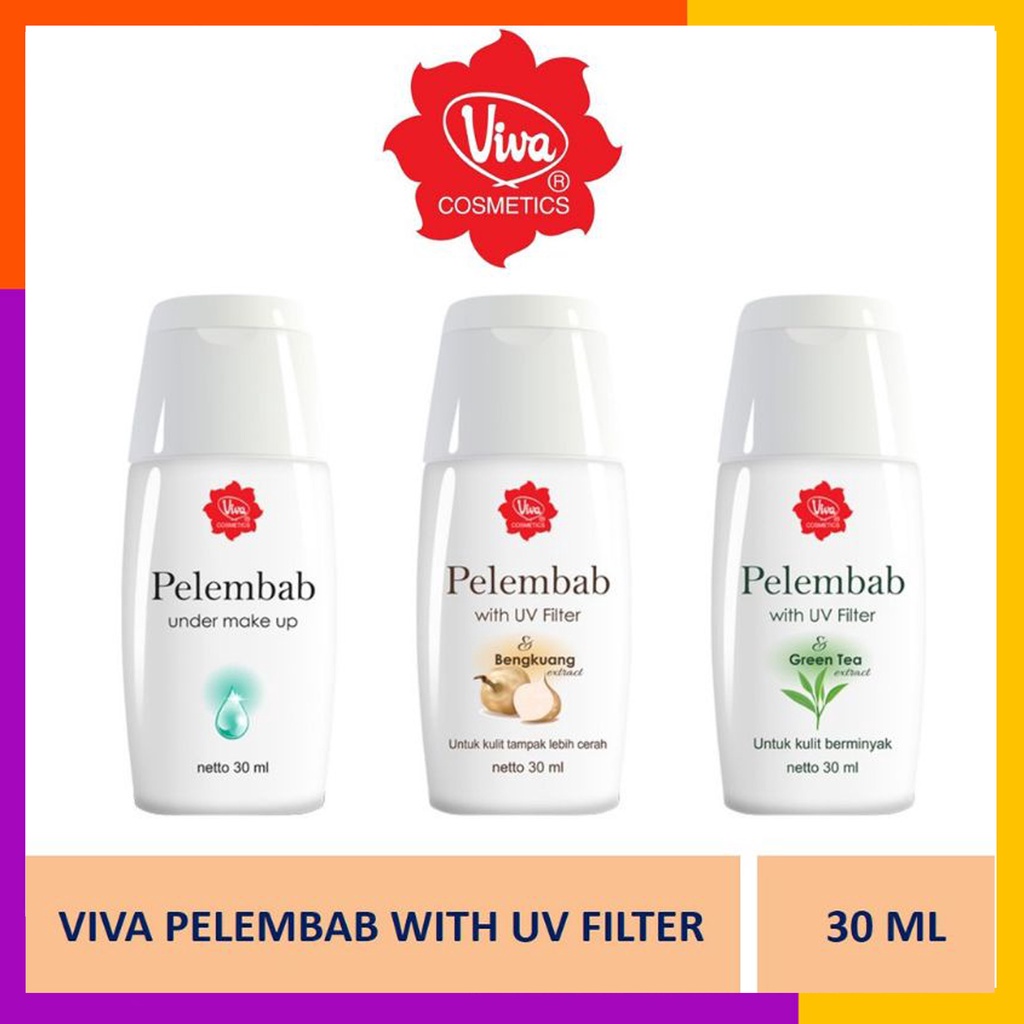 Viva Pelembab Under Make Up with UV Filter, Bengkuang/Green Tea Extract 30ml