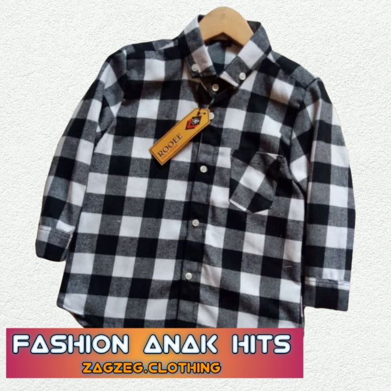 Atasan Kemeja Flannel Flanel Anak Kemeja Motif Kotak Kotak Bahan Flanel usia umur 2-6 tahun Baju Kemeja Anak Unisex Lengan Panjang Kemeja Flanel Anak Cowok Cewek Kotak Kotak Distro Hem Anak Balita Usia Umur 2 3 4 5 6 7 tahun Lengan Panjang Zagzeg Clothing