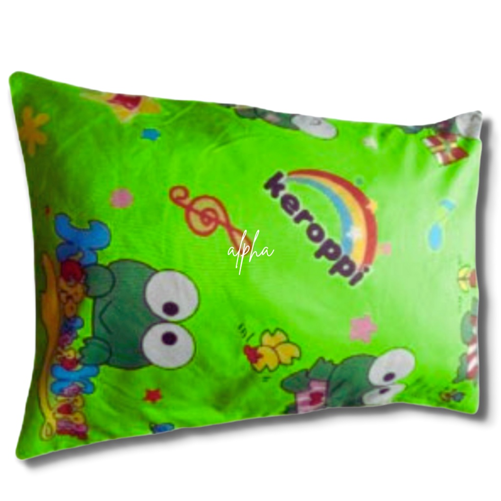 sarung bantal guling 1set murah motif karakter kartun anak hellokitty bahan katun disperse warna tidak luntur