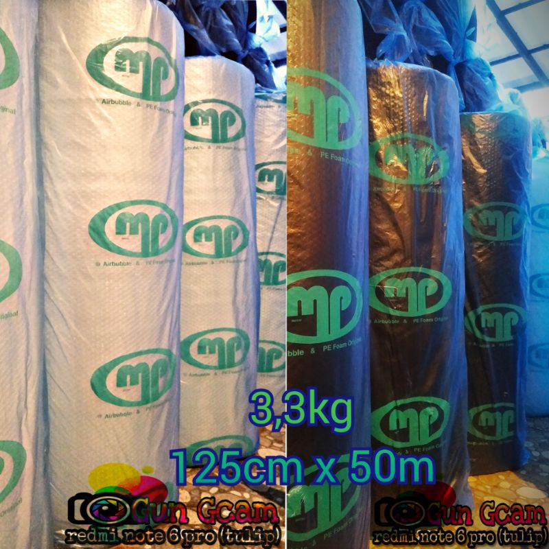 

bubble wrap MP 3,3 murah ukuran 125cm x 50m