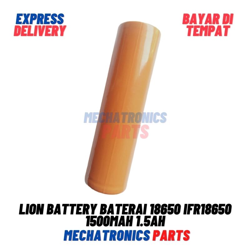 [BTR-9015] LION BATTERY BATERAI 18650 IFR18650 1500mAh 1.5Ah