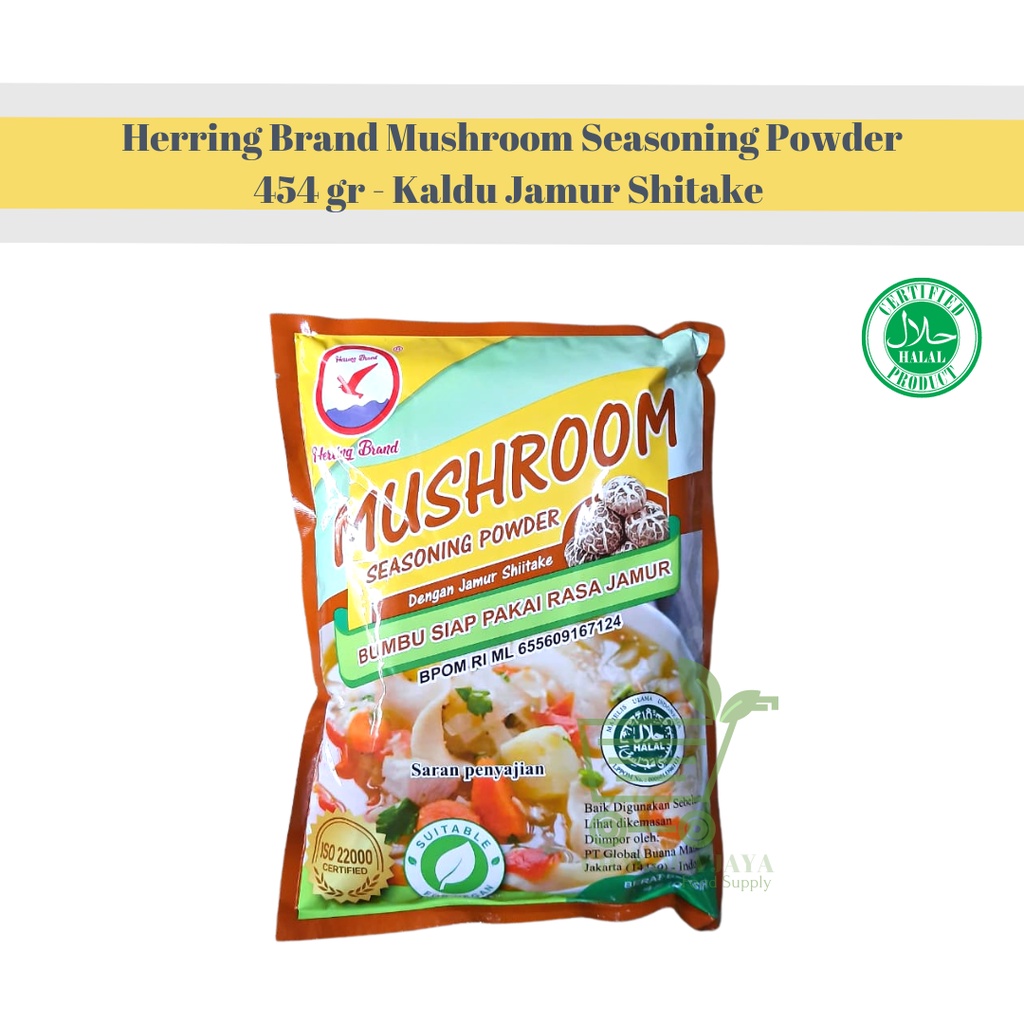 

Herring Brand Mushroom Seasoning Powder 454 gr - Kaldu Jamur Shitake