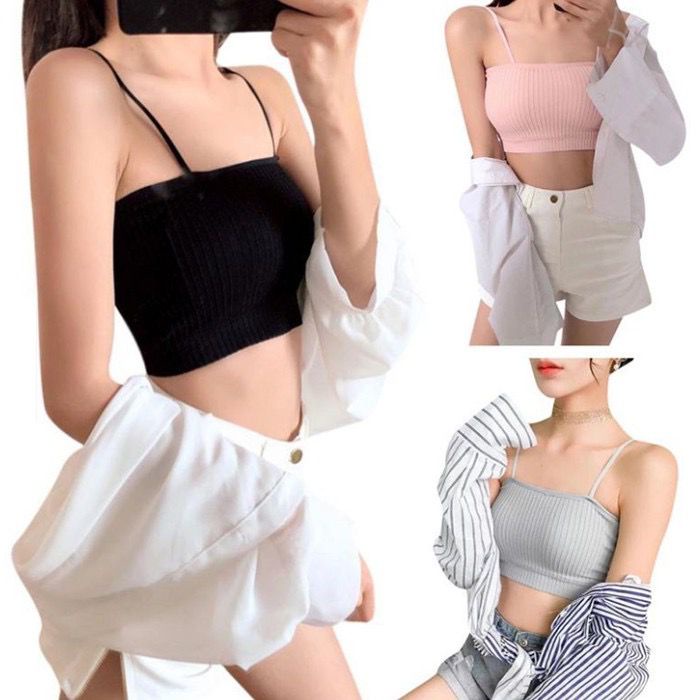 BRA Cewe Kemben Seamless Pakaian Dalam Wanita Crop Top Bralette Import