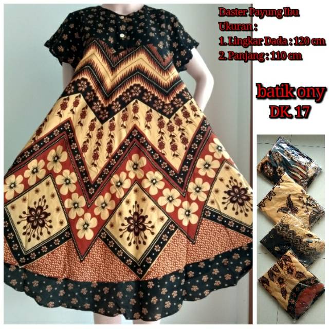 Daster Payung Ibu Dk 17 Batik Ony Ibu Pola Lengan Pendek Bahan Rayon Adem Harga Murah Shopee Indonesia