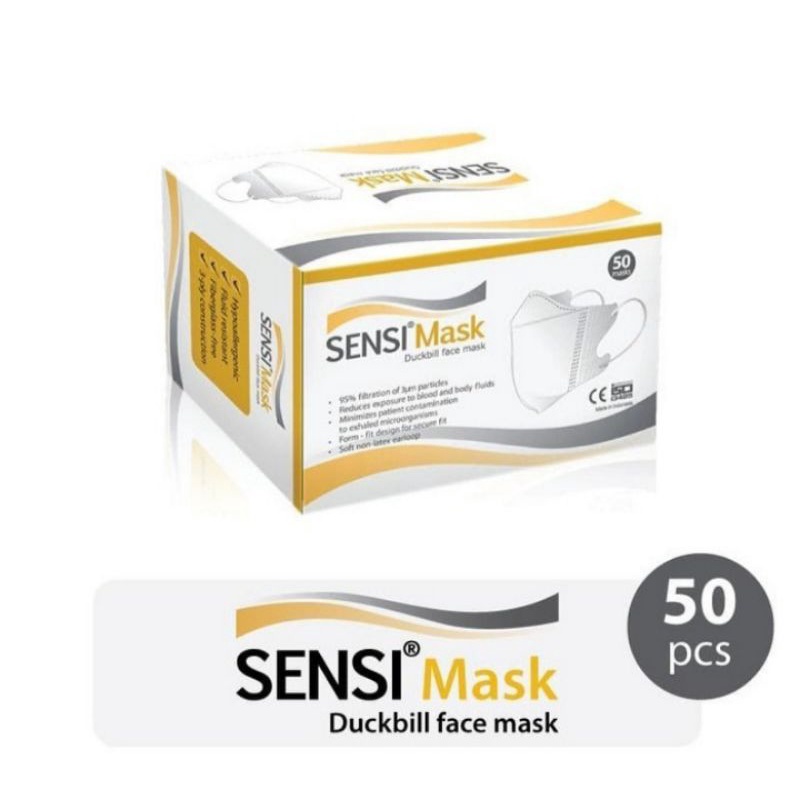 sensi duckbill 50 pcs masker sensi duckbill isi 50 pcs face mask dus