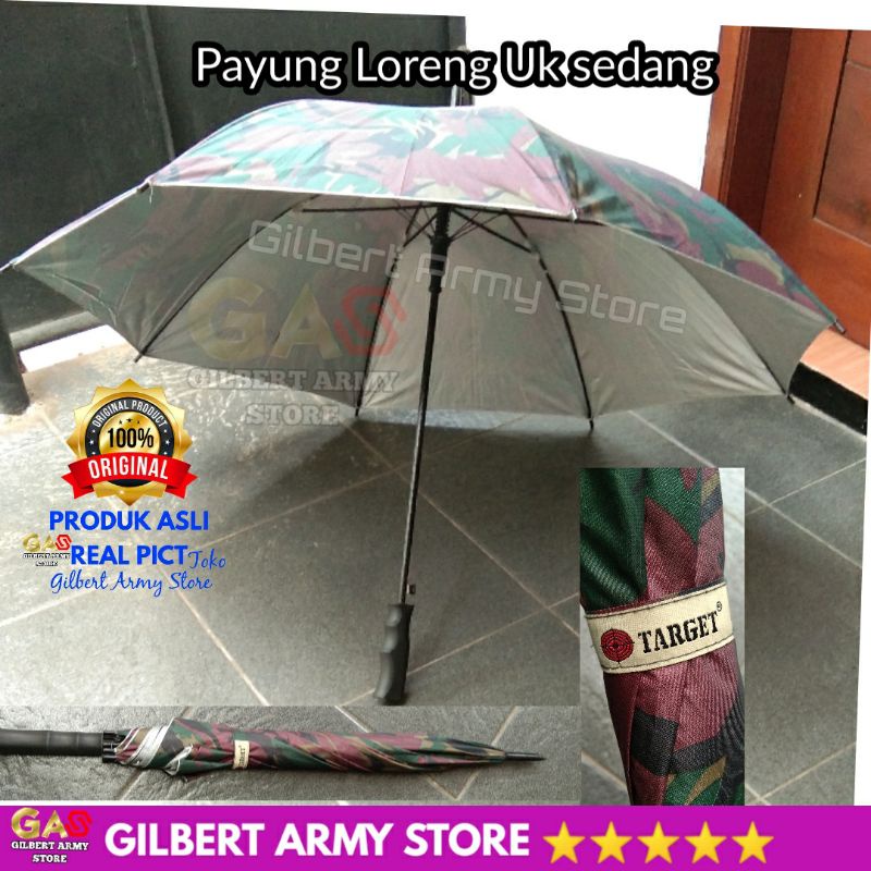 Payung Loreng Target Asli Original Ukuran Sedang Golf Jumbo Motif Camo Militer Tni Malvinas Us Gilbert Army Store Grosir