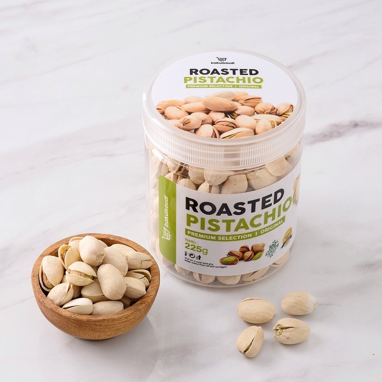 Kacang Pistachio Panggang Renyah Premium Original 100% Pistachios Roasted Kacang Fustuk Pistacio