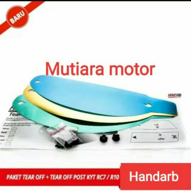 Tear off dan tear off post untuk helm kyt rc-7 atau r10 atau k2 rider( murah)