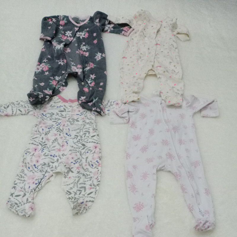 Preloved sleepsuit newborn branded cotton on baby gap mamas papas carters