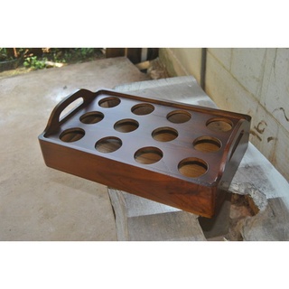 Tempat Aqua Gelas Model Baru Kayu Jati