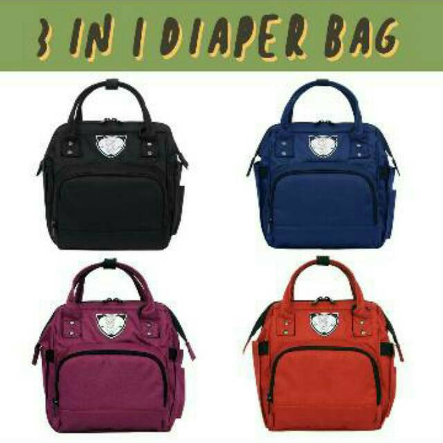 3 in 1 Diaper Bag Little Munya