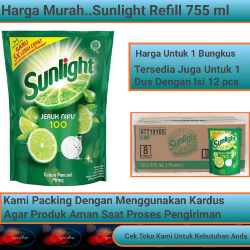 

Sunlight 755ml Refill / Kemasan 1 Bungkus