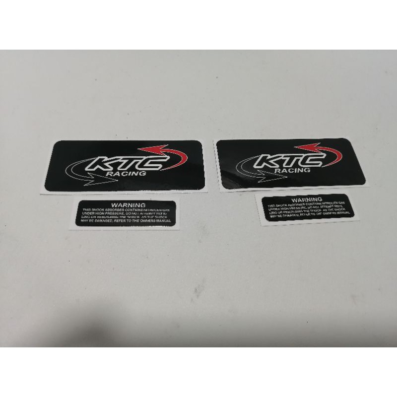 sticker ktc racing original hologram tahan air (harga dua pcs)