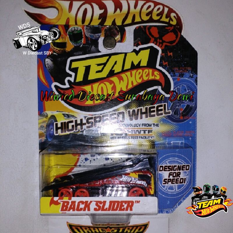 Hot Wheels High Speed Wheels Back Slider Red HWTF Hobi Mainan Mobil Kolektor Diecast Team Hot Wheels