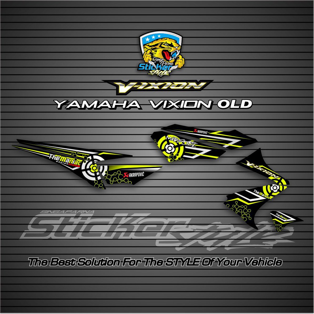STRIPING VARIASI STICER LIS MOTOR YAMAHA VIXION OLD/LAMA 2005/2010 LIVERY THEMANIAC