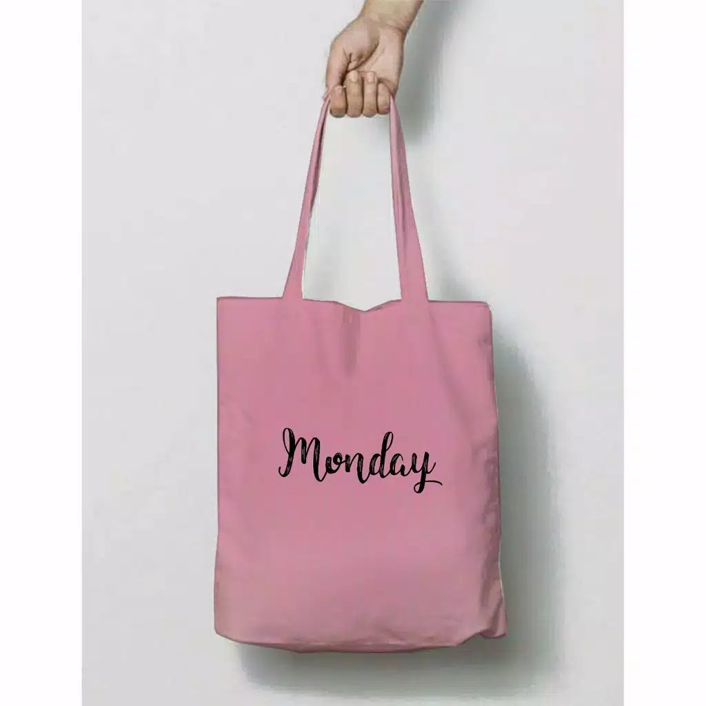 Day names Tote bag Murah Meriah