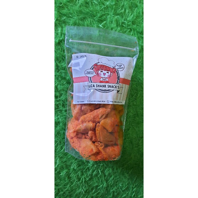 

Kerupuk pangsit balado asin - Makanan ringan - Snack - Cemilan gurih