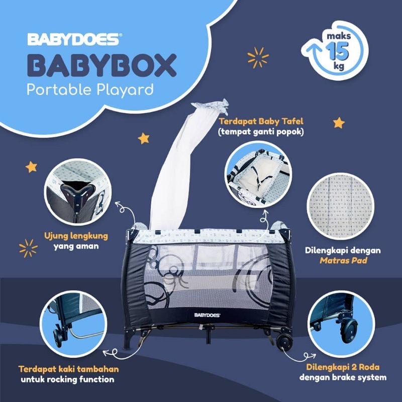 Makassar Baby Fair! Box Bayi Baby Does CH-171 172 Pakai Kelambu | Bisa Ayun | Bisa 2 Posisi Ketinggian