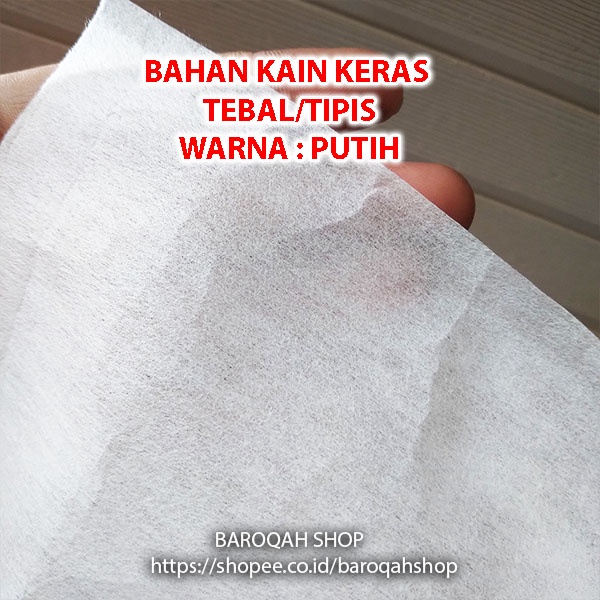 RK Kain Keras Tebal / Tipis Kain Keras Lem Lebar Tebal 112 cm Eceran Meteran