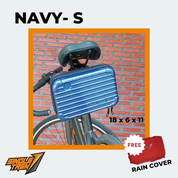 Tas Koper Sepeda Anti Pecah Mini Handlebar atau Bawah Sadel Navy