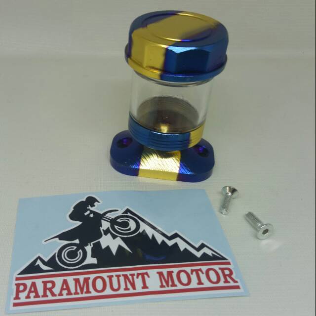 Tutup tabung Minyak rem twotone transparan Yamaha mio soul smile sporty dll