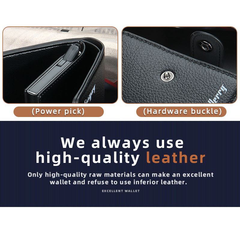 BAELLERRY K9148 Dompet Kartu Pria Bahan Kulit PU Leather Premium WATCHKITE WKOS