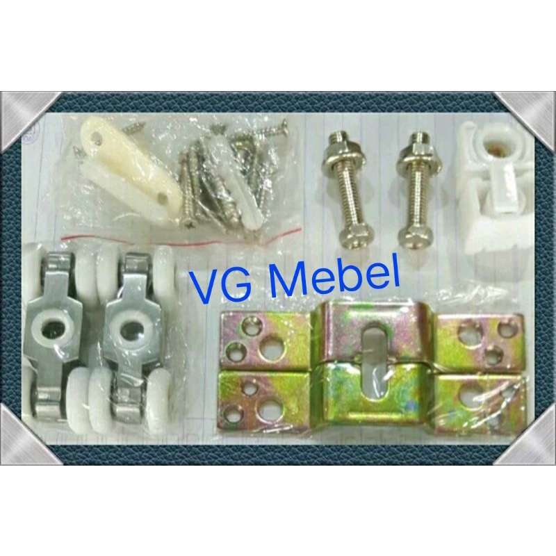 Roda Rel Pintu Sliding Geser - Roda Rel Gantung